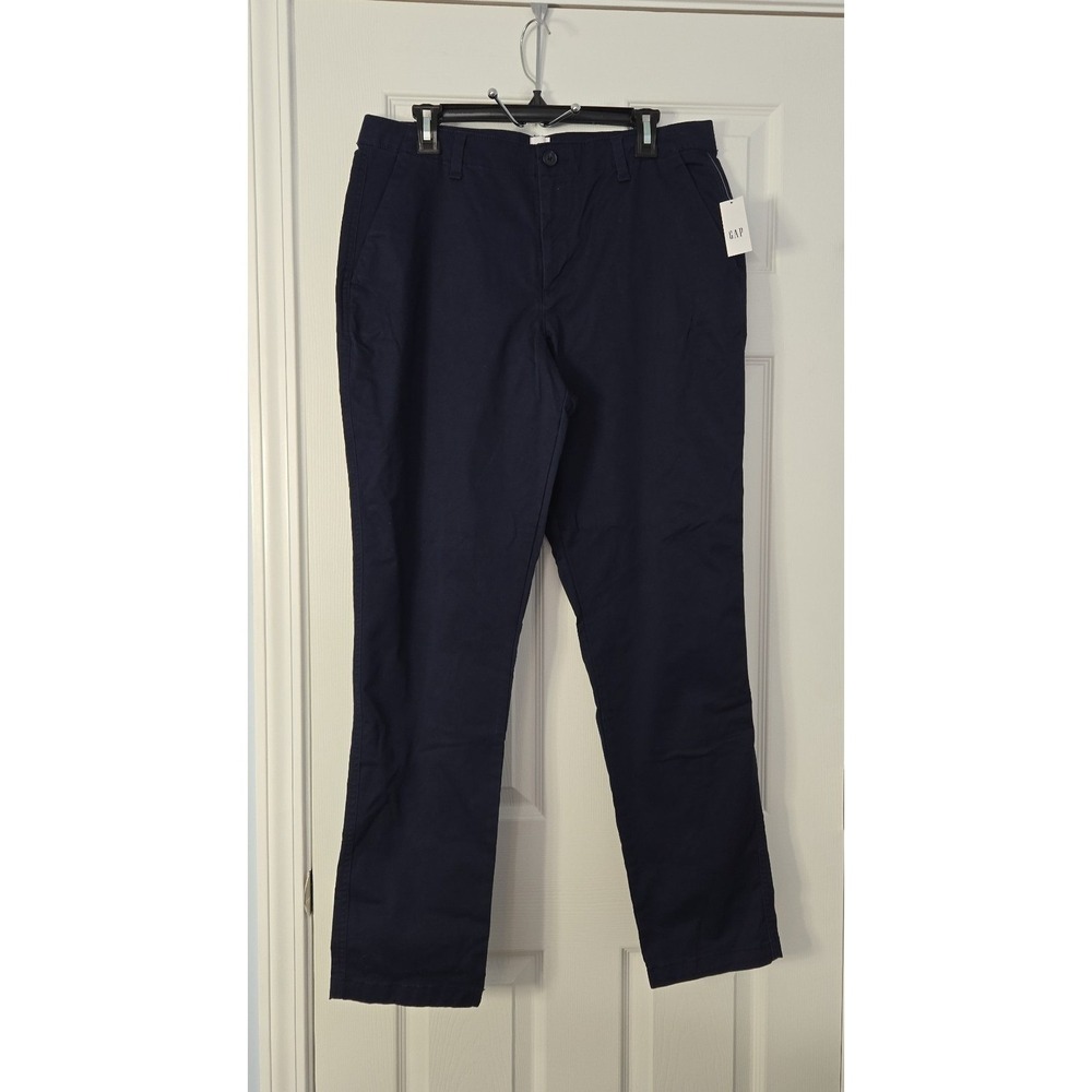Gap Womans New Khaki Pants Size 12 X 31 Tall Blue
